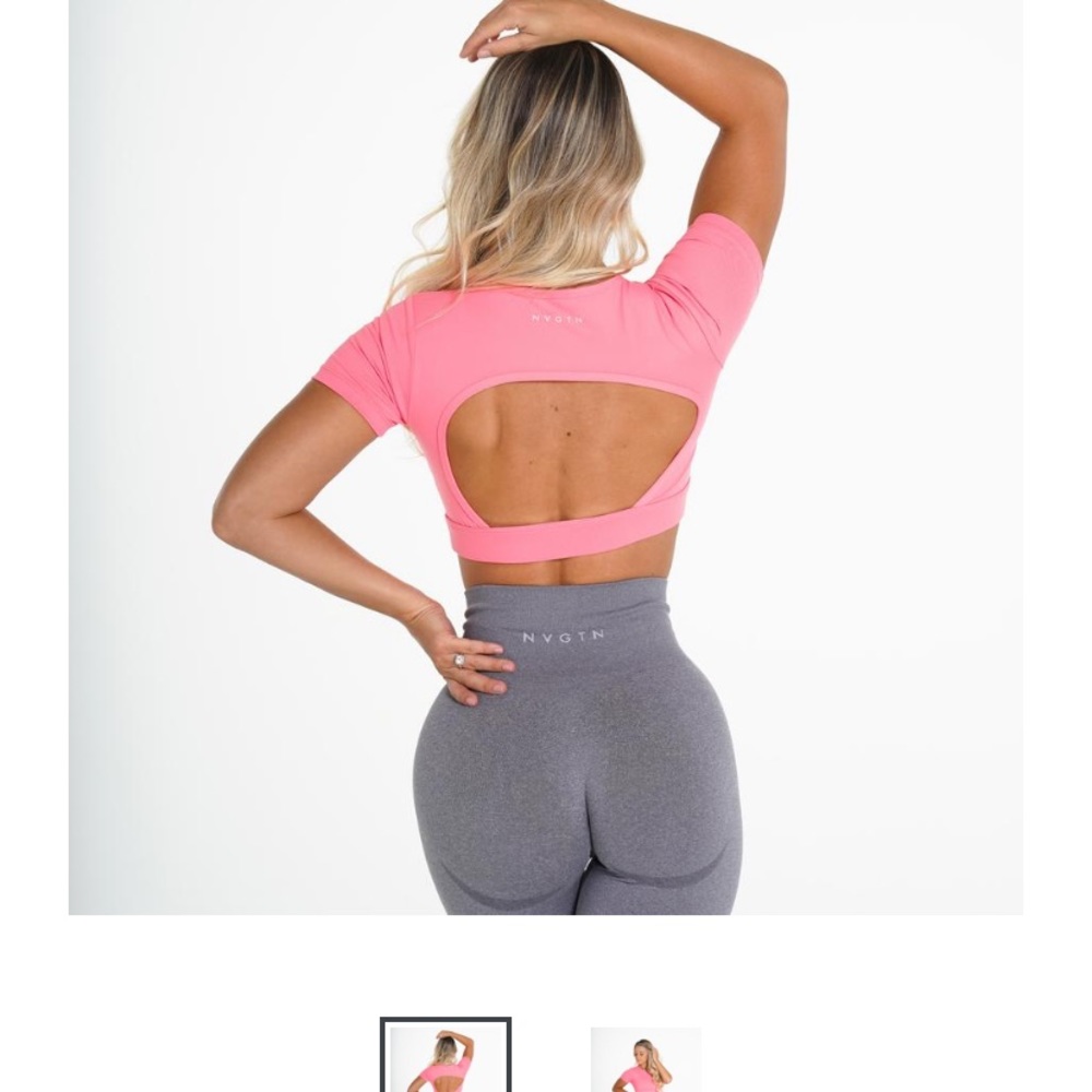 NVGTN Coral Open Tee size Small